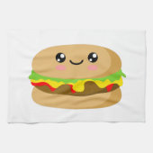 Kawaii Burger Geschirrtuch (Horizontal)
