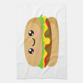 Kawaii Burger Geschirrtuch (Vertikal)