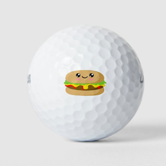 Kawaii Burger Golfball (Vorderseite)