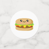 Kawaii Burger Konfetti (Klein Vorderseite)