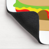 Kawaii Burger Mousepad (Ecke)