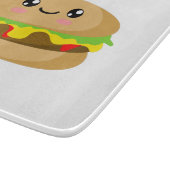 Kawaii Burger Schneidebrett (Ecke)