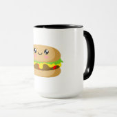 Kawaii Burger Tasse (VorderseiteRechts)