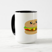 Kawaii Burger Tasse (Vorderseite Links)