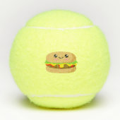Kawaii Burger Tennisbälle (Vorderseite)