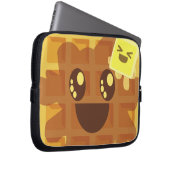 Kawaii Butter Waffle Frühstück Laptopschutzhülle (Vorne Rechts)