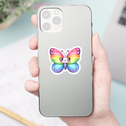 Kawaii Butterfly Aufkleber (Telefon)