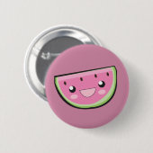 Kawaii Buttone: Wassermelone Button (Vorne & Hinten)