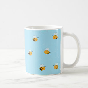 Kawaii Buzzy Hummel-Bienen Kaffeetasse