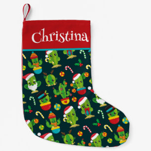 Kawaii Cactus Christmas Strumpf Kleiner Weihnachtsstrumpf