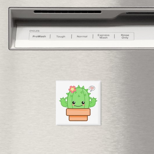 Kawaii Cactus Magnet (In Situ (Geschirrspüler))