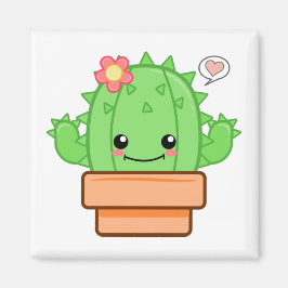 Kawaii Cactus Magnet