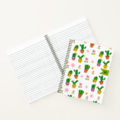 Kawaii Cactus Monogram Spiral Notebook Notizblock (Innenseite)