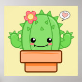 Kawaii Cactus Poster (Vorne)