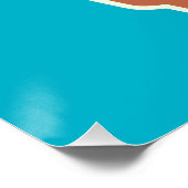 Kawaii Cactus Poster (Ecke)