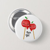 Kawaii Candy Apples Paare stecken zusammen Button (Vorne & Hinten)