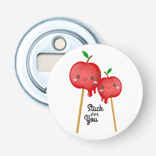 Kawaii Candy Apples Paare stecken zusammen Flaschenöffner