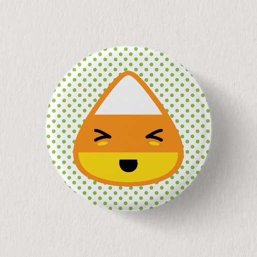 Kawaii Candy Corn Button (Vorderseite)