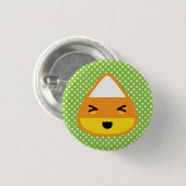 Kawaii Candy Corn Button (Vorne & Hinten)