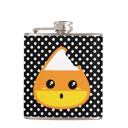 Kawaii Candy Corn Flask Flachmann (Vorderseite)