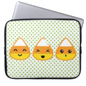 Kawaii Candy Corn Laptop Sleeve (Vorderseite)