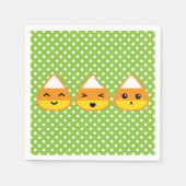 Kawaii Candy Corn Napkins Serviette (Vorderseite)