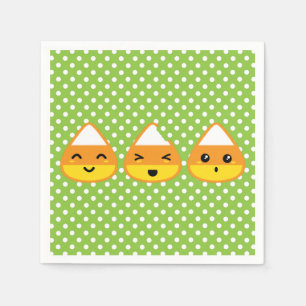 Kawaii Candy Corn Napkins Serviette