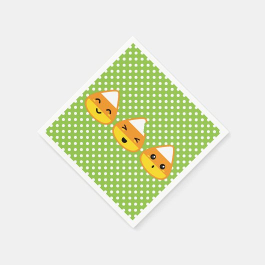 Kawaii Candy Corn Napkins Serviette (Ecke)