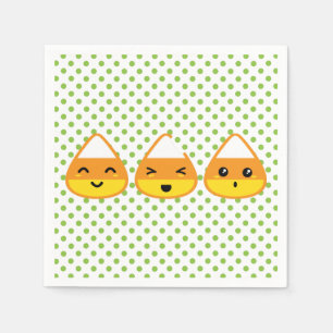 Kawaii Candy Corn Napkins Serviette