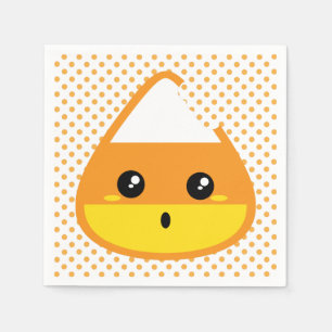 Kawaii Candy Corn Napkins Serviette