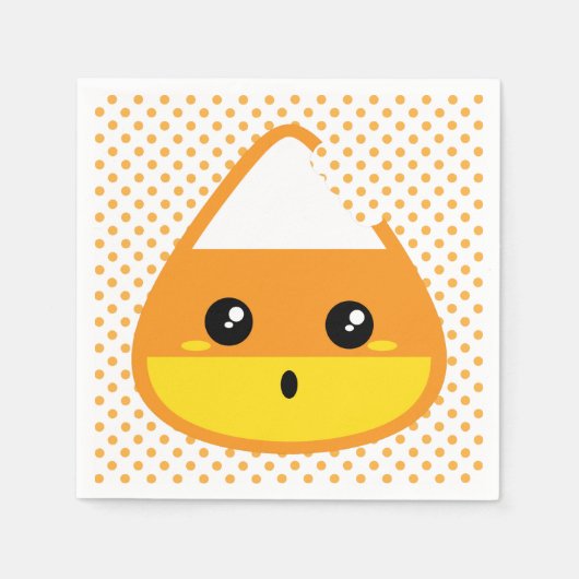 Kawaii Candy Corn Napkins Serviette (Vorderseite)