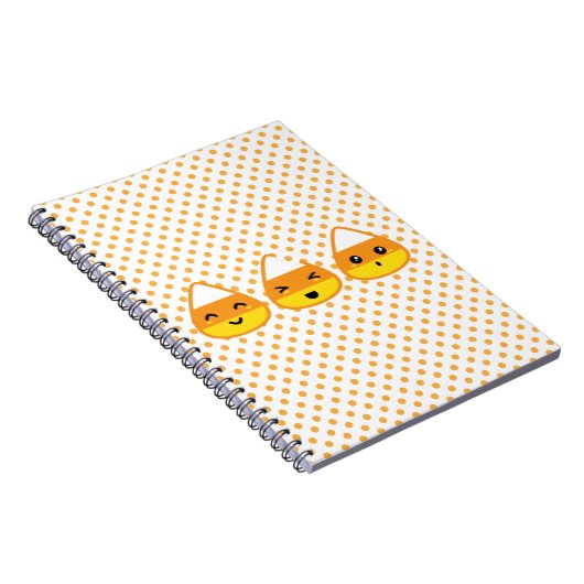 Kawaii Candy Corn Notebook Notizblock (Rechte Seite)