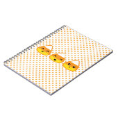 Kawaii Candy Corn Notebook Notizblock (Linke Seite)