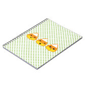 Kawaii Candy Corn Notebook Notizblock (Linke Seite)