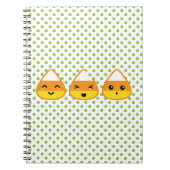 Kawaii Candy Corn Notebook Notizblock (Vorderseite)