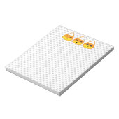 Kawaii Candy Corn Notepad Notizblock (Rotiert)