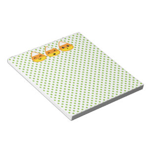 Kawaii Candy Corn Notepad Notizblock