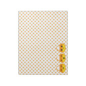 Kawaii Candy Corn Notepad Notizblock (Rotiert)