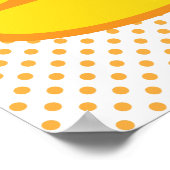 Kawaii Candy Corn Poster Print (Ecke)