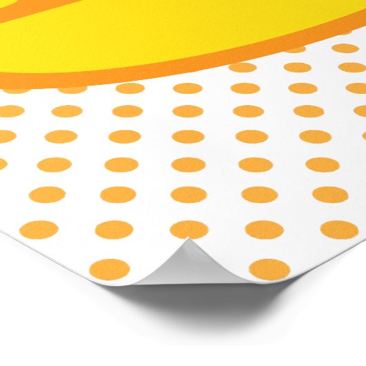 Kawaii Candy Corn Poster Print (Ecke)