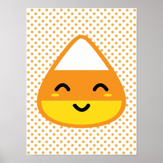 Kawaii Candy Corn Poster Print (Vorne)