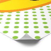 Kawaii Candy Corn Poster Print (Ecke)
