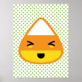 Kawaii Candy Corn Poster Print (Vorne)