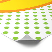 Kawaii Candy Corn Poster Print (Ecke)