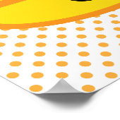 Kawaii Candy Corn Poster Print (Ecke)