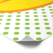 Kawaii Candy Corn Poster Print (Ecke)