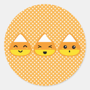 Kawaii Candy Corn Stickers