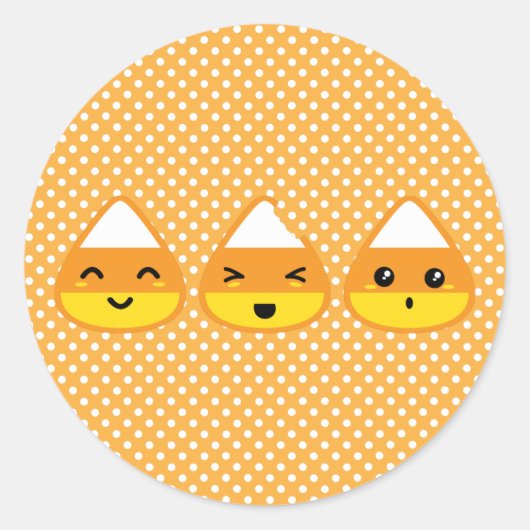 Kawaii Candy Corn Stickers (Vorderseite)