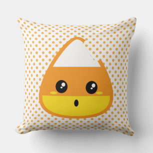 Kawaii Candy Corn Throw Kissen