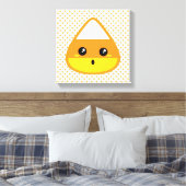 Kawaii Candy Corn Wrapped Canvas Leinwanddruck (Insitu (Schlafzimmer))